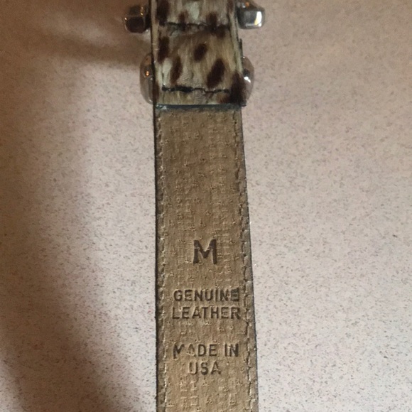 Express Animal Print Leather Belt - Picture 3 of 6